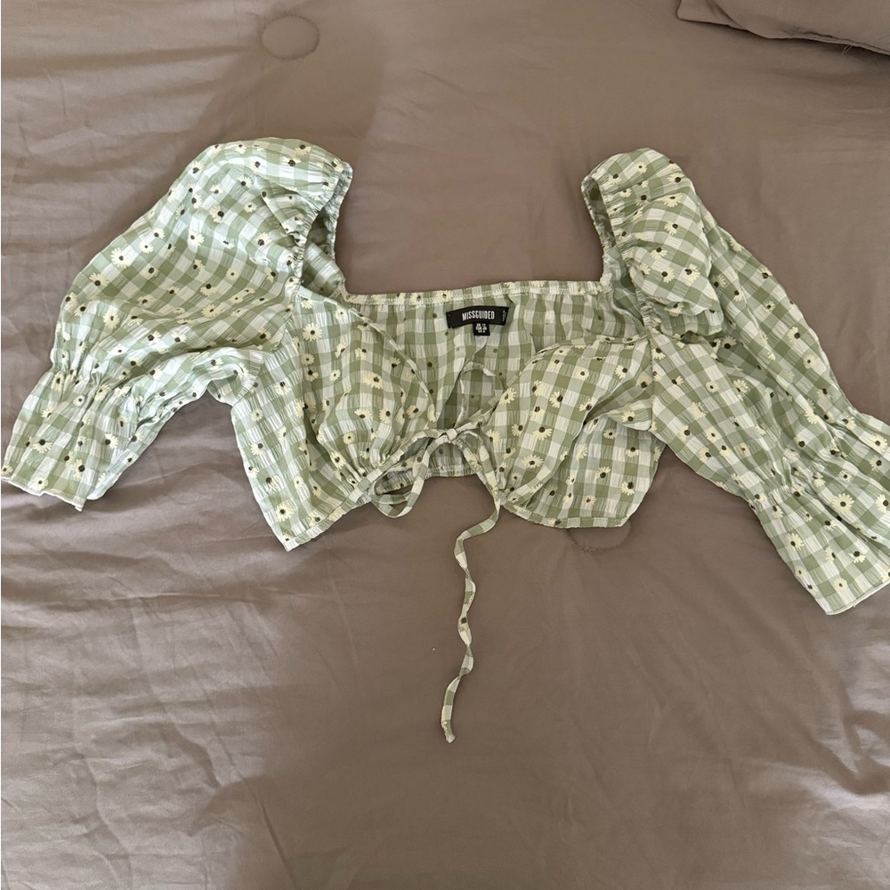 Missguided gingham top